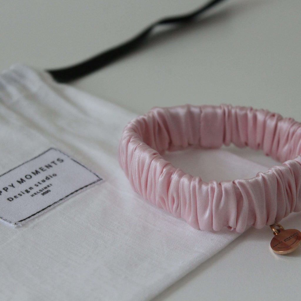 Mini silk scrunchies & charm | Bubble-gym - Happy Moments Design Studio