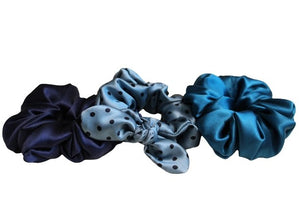 Silk scrunchie | Set of 3 | 22-Momme - Happy Moments Design Studio