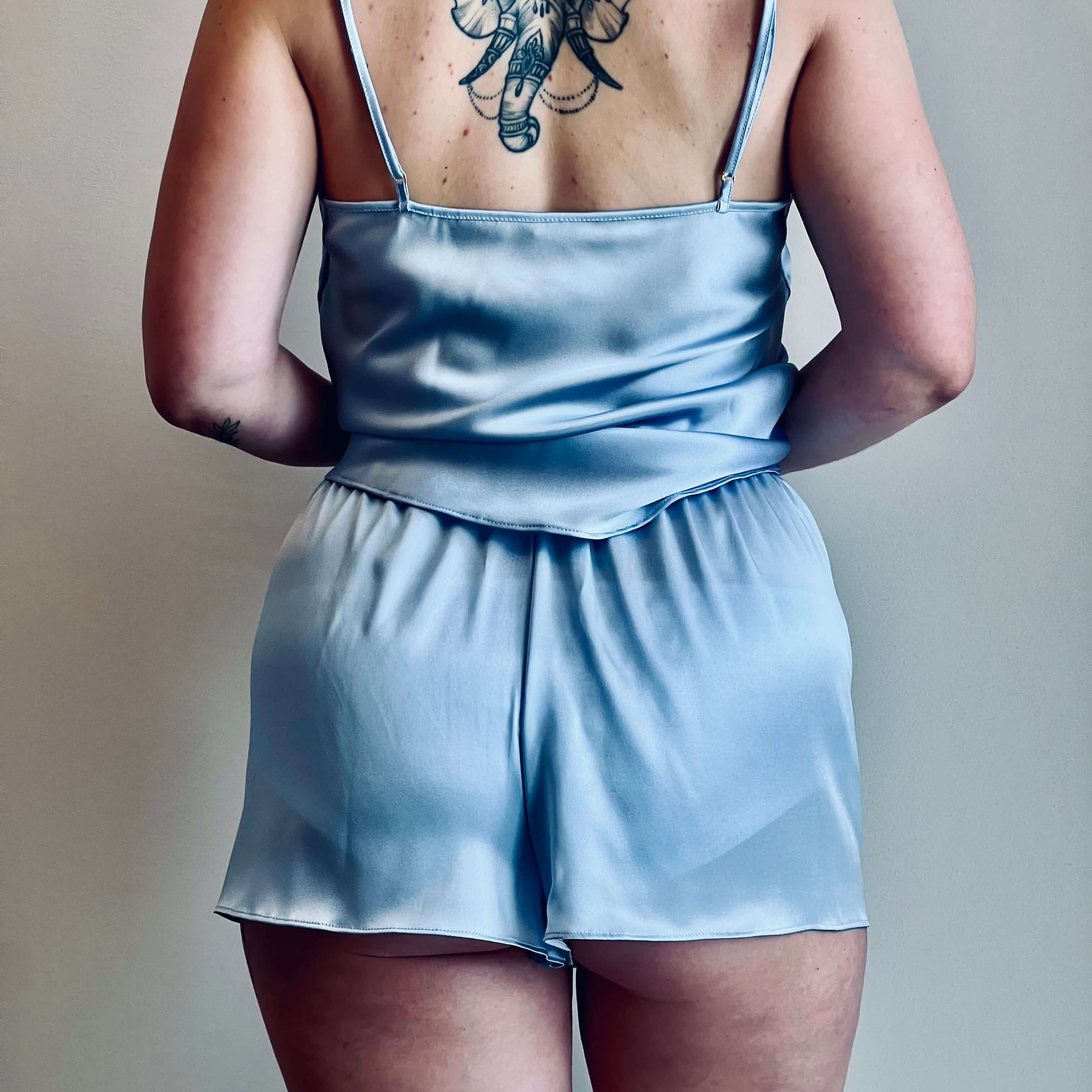 Silk shorts | Baby blue - Happy Moments Design Studio