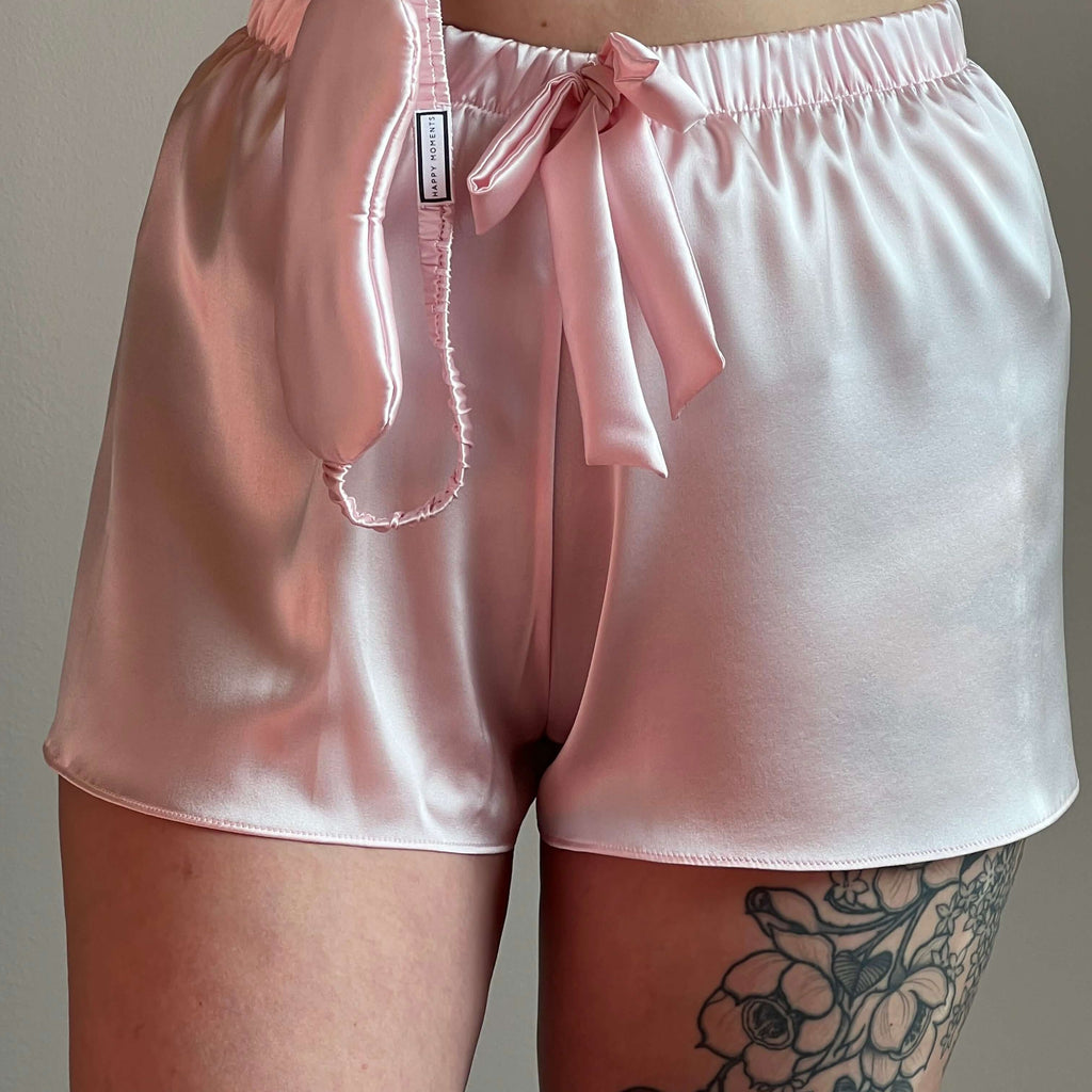 Silk shorts | Bubble gym pink - Happy Moments Design Studio