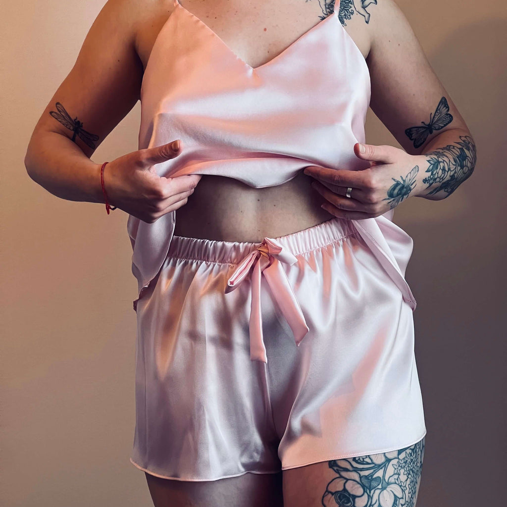 Silk top | Bubble gum pink - Happy Moments Design Studio